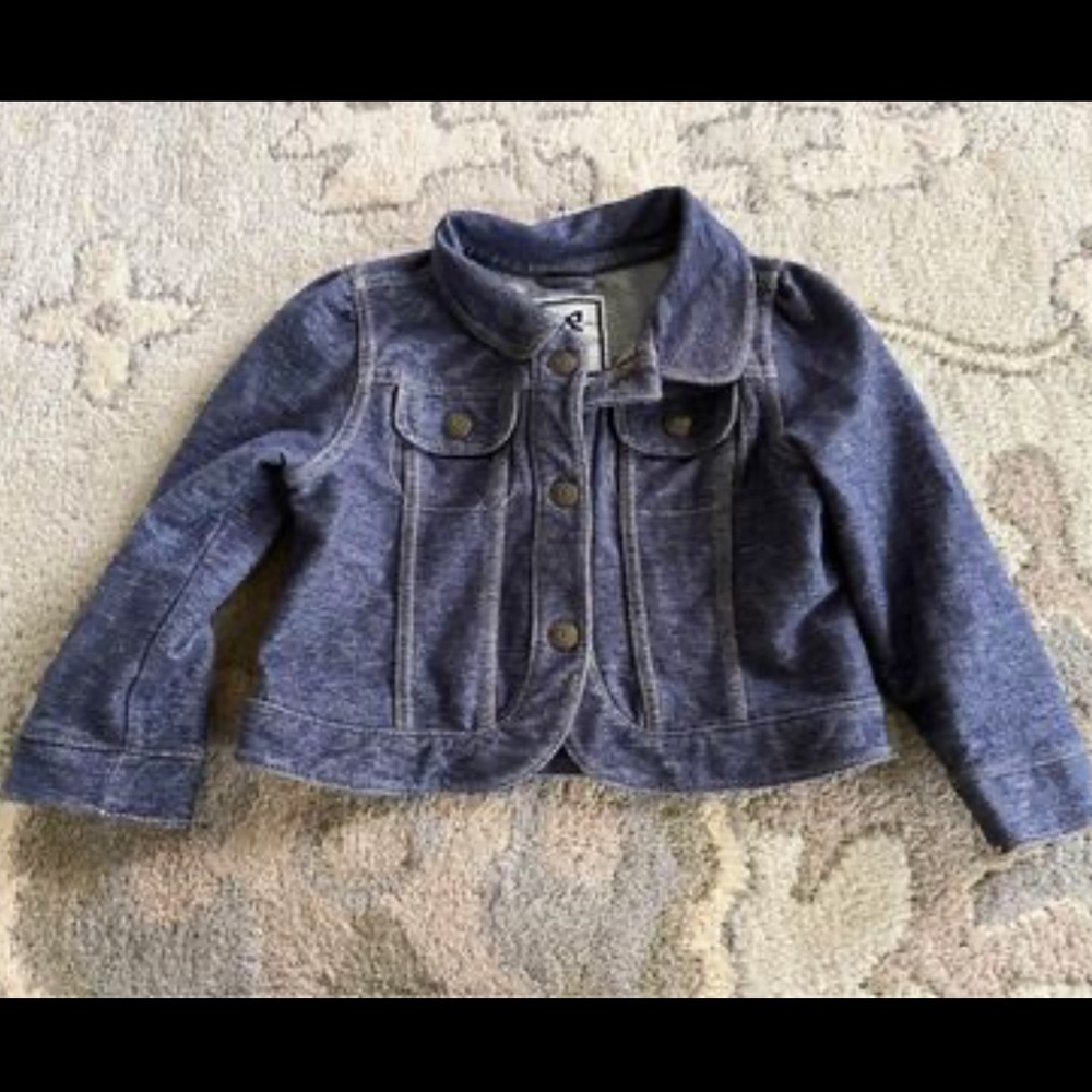 Gymboree soft stretch denim coat, 2T/3T